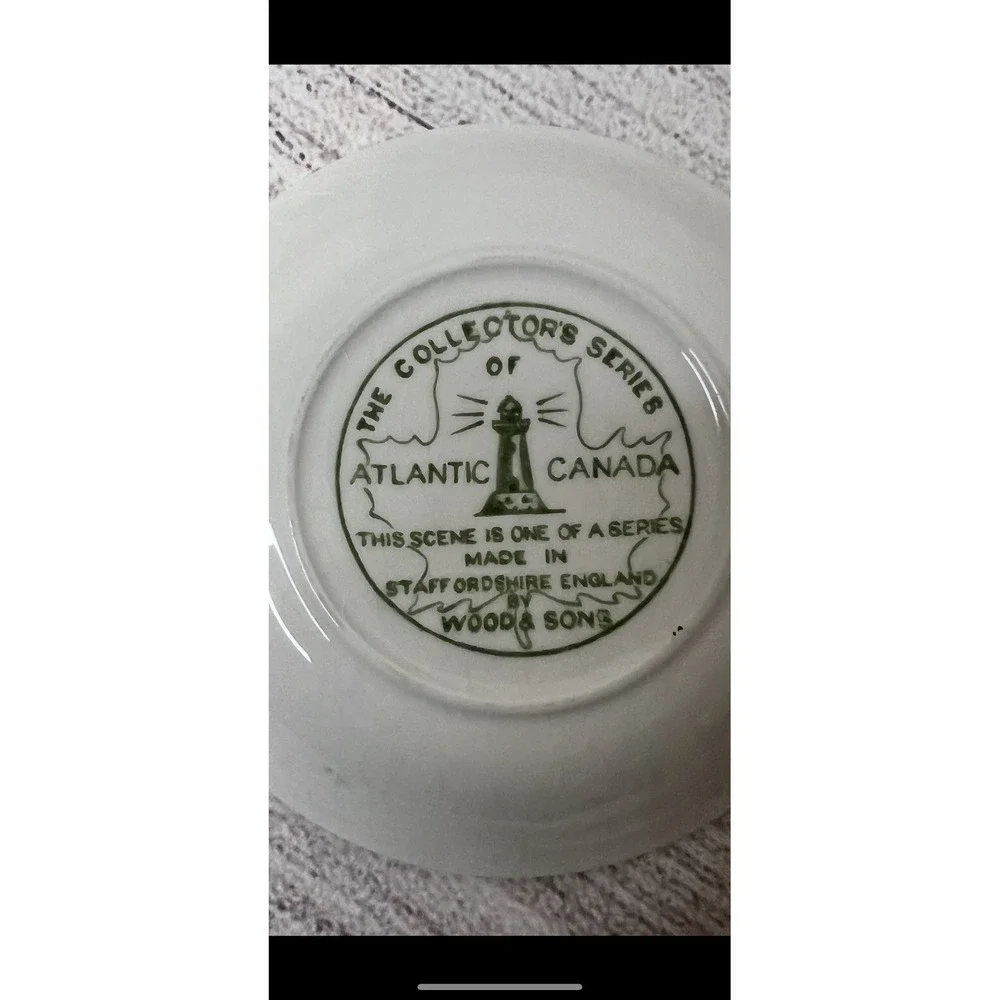 Vintage Woods & Sons‎ Atlantic Canada Plate Reversing Falls 4.5
